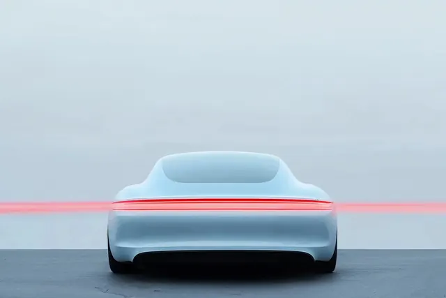 Futuristic Vehicle Concept Render, minimal, 3d-render, light