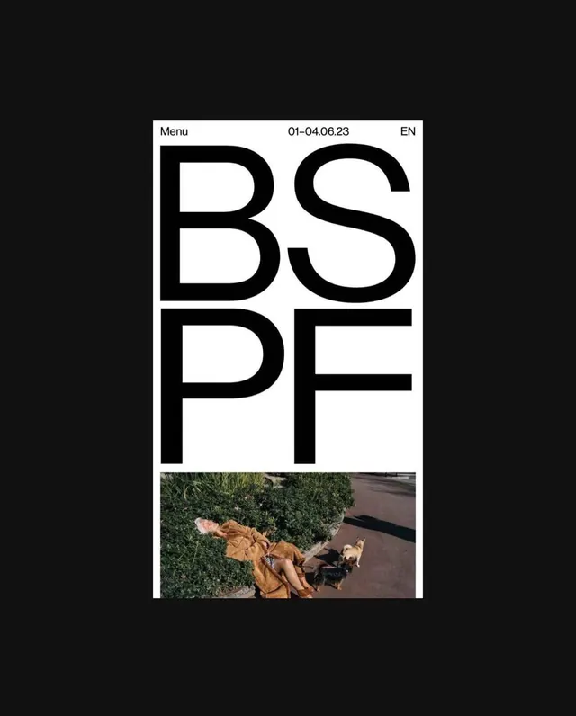 BSPF Editorial Layout, minimal, swiss, high-contrast