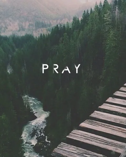 Pray Wordmark Overlay, photographic, organic, dark