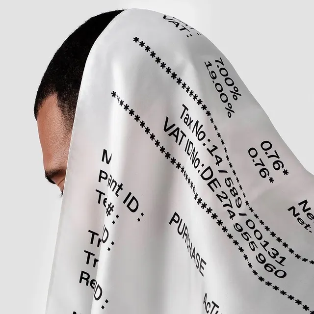 Typography-Focused Textile Mockup, minimal, swiss, monochrome