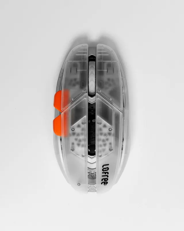 3D Render of a Transparent Tech Device, minimal, technical, light