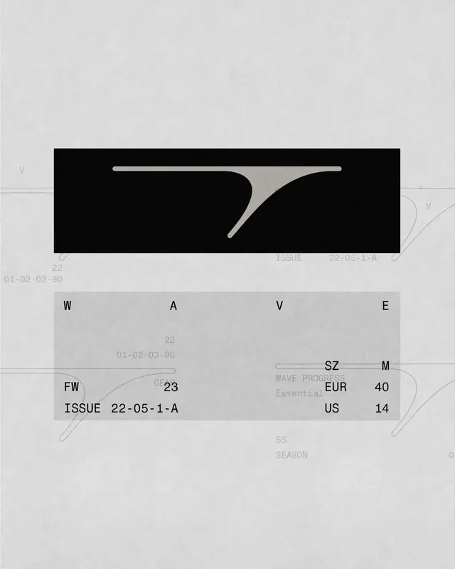 Abstract Geometric Logo and Data Layout, minimal, swiss, high-contrast