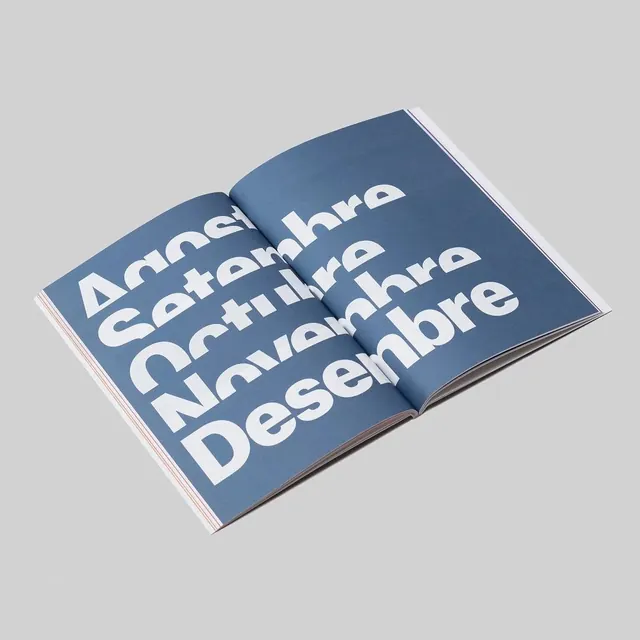 Editorial Calendar Mockup, minimal, swiss, dark
