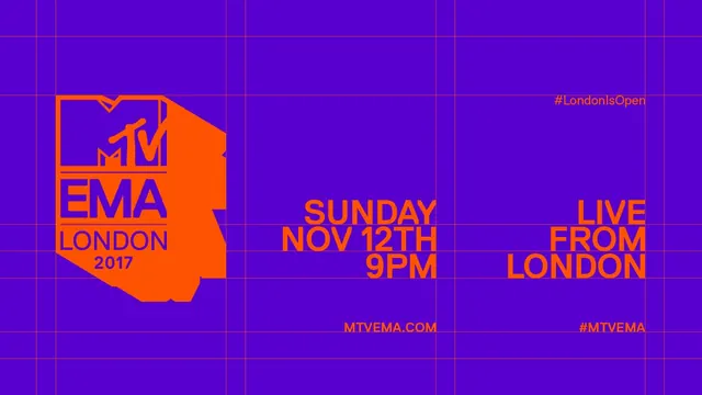 MTV EMA London 2017 Promotional Graphic, geometric, flat, vibrant