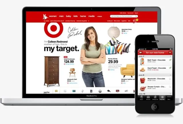E-commerce Website and Mobile App Mockup, corporate-clean, light-mode, vibrant