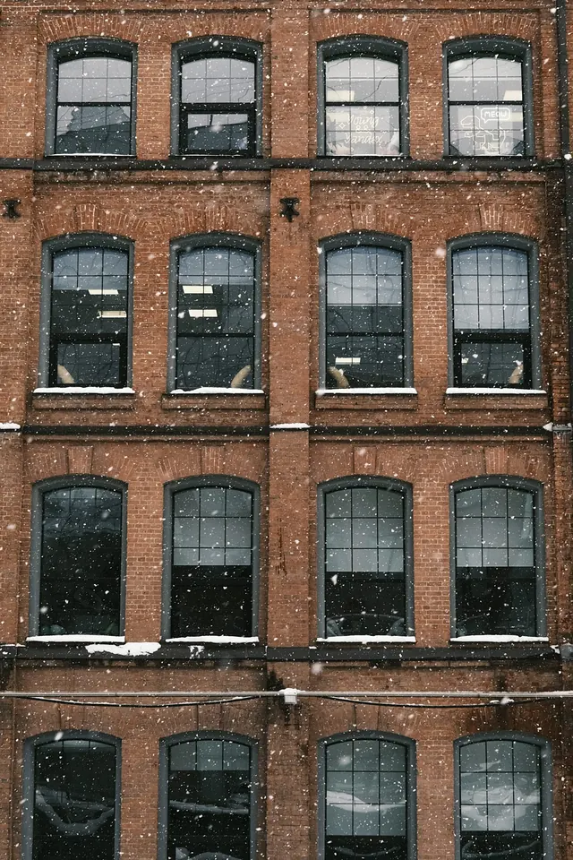Grid of Rectangular Windows, geometric, minimal, dark