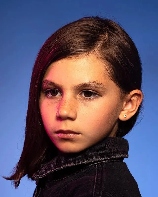 Portrait of a Young Girl, photographic, vibrant