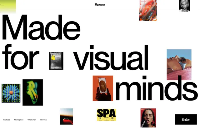 Made for Visual Minds Design Reference, minimal, editorial, high-contrast