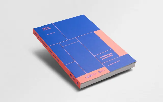 Geometric Blue and Orange Identity Mockup, minimal, swiss, vibrant