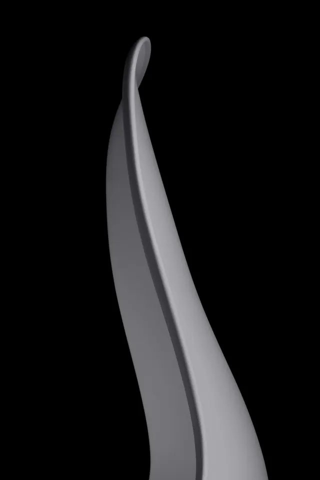 Abstract Fluid Shape, minimal, organic, monochrome