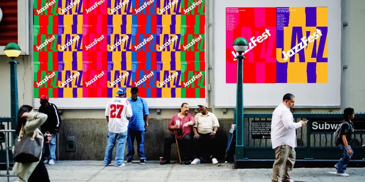 Multi-layered Graphic Identity Mockup, maximalist, geometric, vibrant