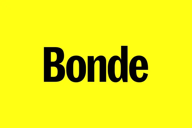 Bonde Wordmark, minimal, flat, vibrant