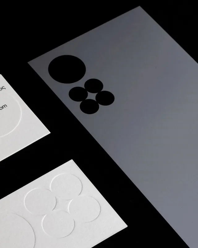Geometric Circle Identity System, minimal, swiss, monochrome