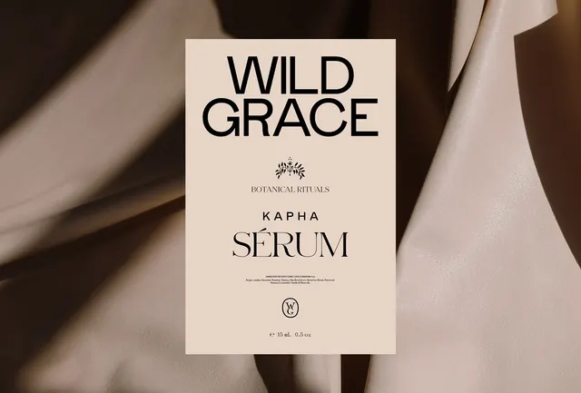 Wild Grace Book Cover Design, minimal, editorial, monochrome