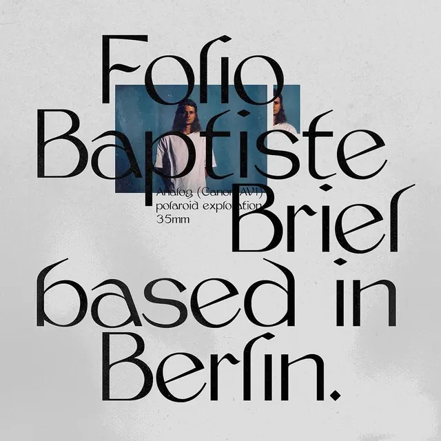 Sofia Baptiste Portfolio Cover, minimal, editorial, high-contrast