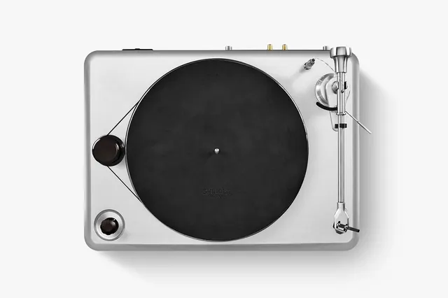 Turntable Hardware Mockup, minimal, technical, light