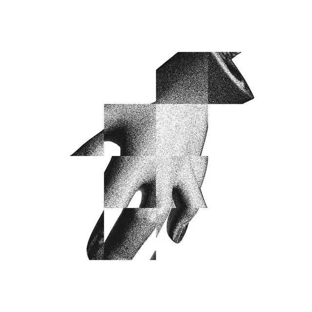 Abstract Hand Collage, brutalist, monochrome, monochrome