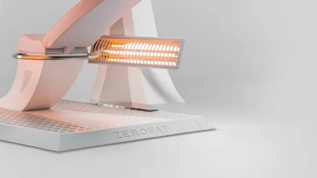 3D Render of a Futuristic Light Fixture, minimal, geometric, light