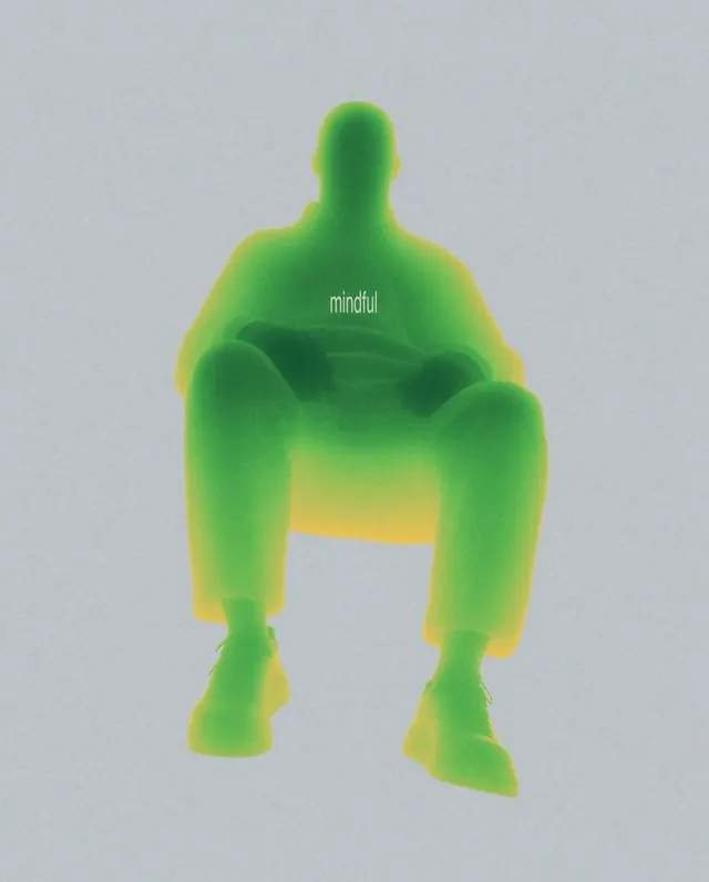 Abstract Humanoid Gradient Graphic, minimal, gradient-heavy, vibrant