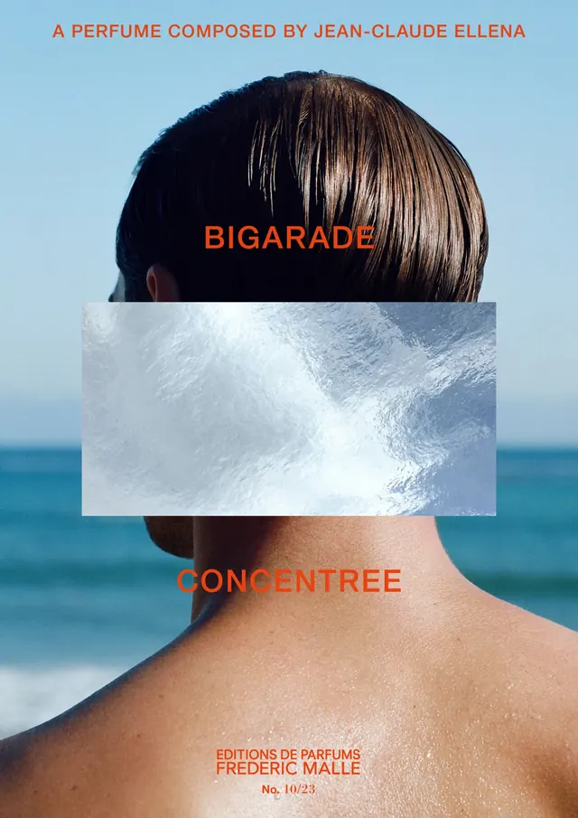 Fragrance Advertisement Design, minimal, luxury, high-contrast