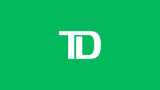 TD Wordmark Logo, minimal, corporate-clean, vibrant