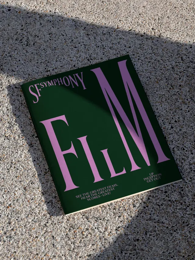 FILM Magazine Cover Design, minimal, swiss, dark