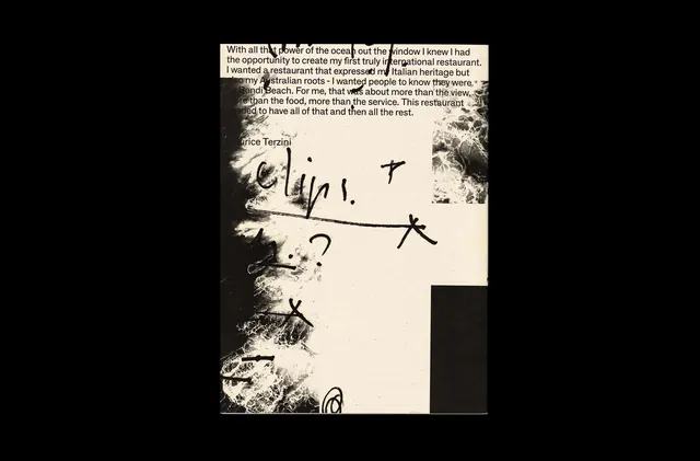 Abstract Collage Typography Design, brutalist, monochrome, monochrome
