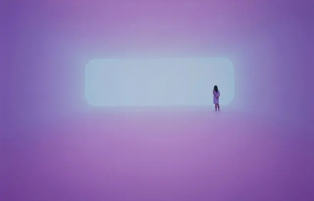 Minimalist Purple Portal Illustration, minimal, abstract, pastel