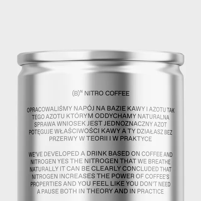 Nitro Coffee Can Mockup, minimal, corporate-clean, monochrome
