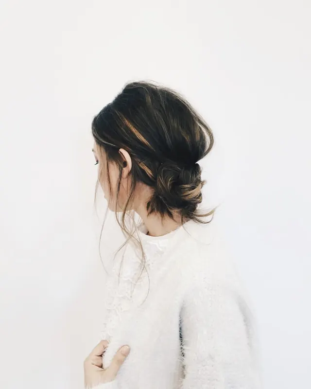 Woman in White Knit Sweater, minimal, photographic, light