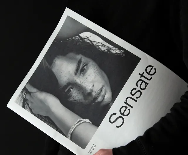 Sensate Editorial Mockup, minimal, editorial, monochrome