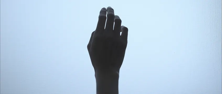 Silhouette Hand Gesture, minimal, monochrome, high-contrast