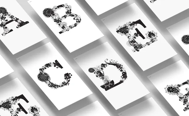 Abstract Geometric Logo Identity System, minimal, geometric, monochrome