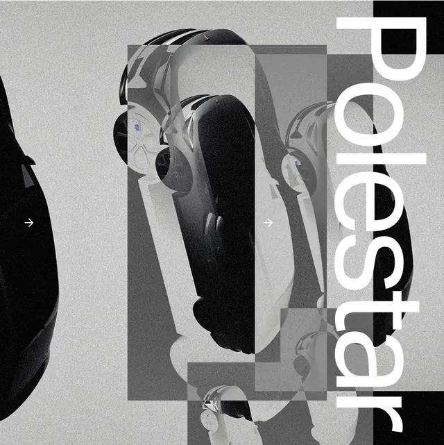 Polarstar Collage Design, monochrome, brutalist, monochrome