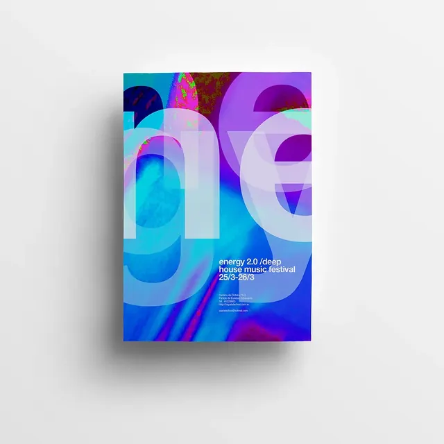 Abstract Gradient Typography Poster, gradient-heavy, abstract, vibrant