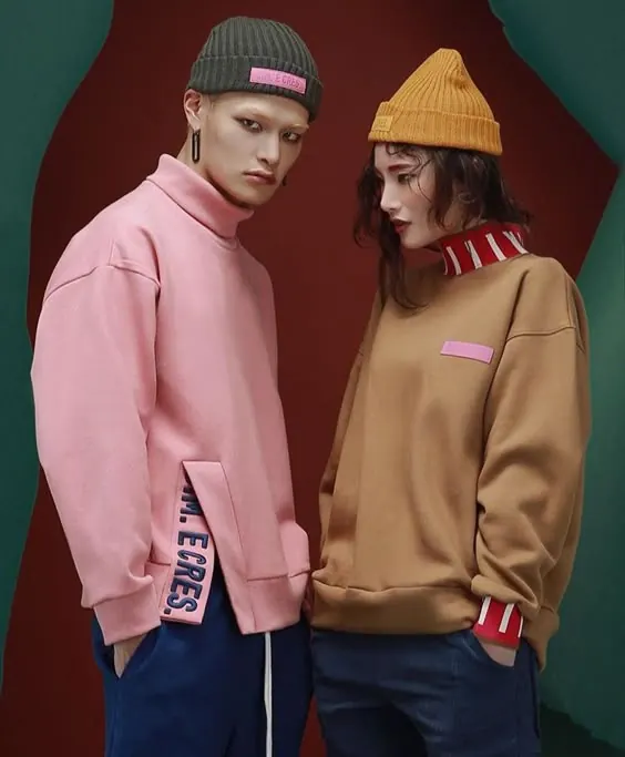 Streetwear Fashion Mockup, minimal, photographic, vibrant