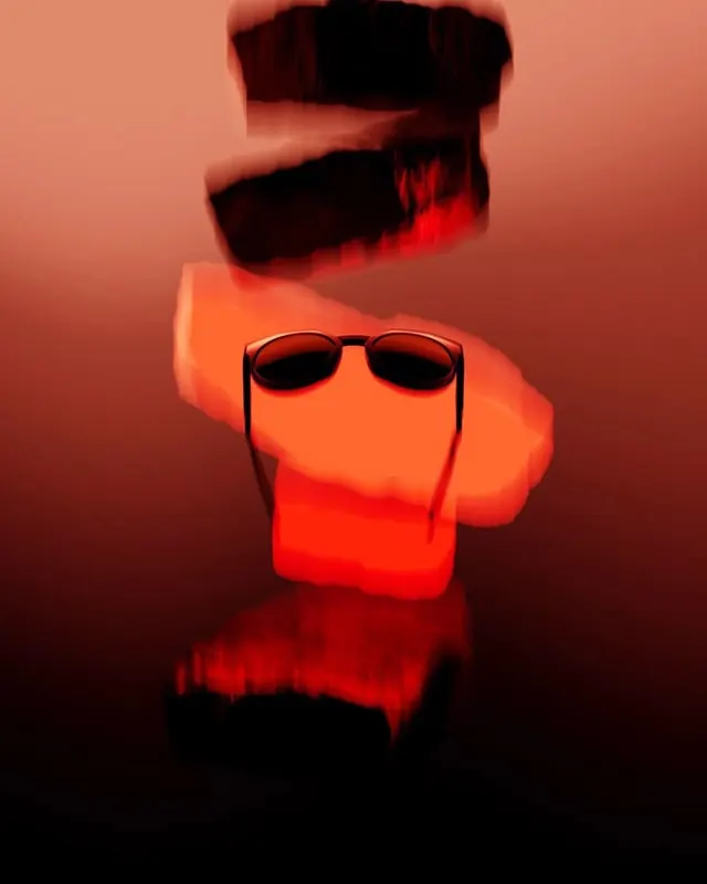 Abstract Red and Black Gradient Composition, organic, gradient-heavy, vibrant