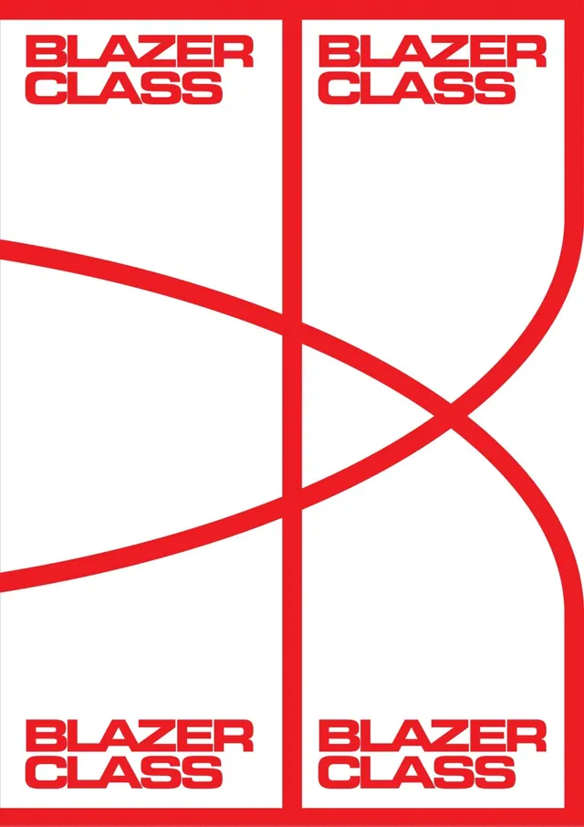 BLAZER CLASS Identity System, minimal, swiss, high-contrast