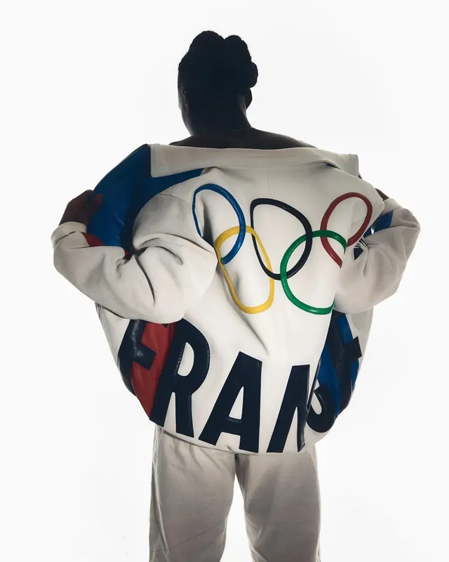 Olympic Team France Apparel Mockup, minimal, corporate-clean, high-contrast