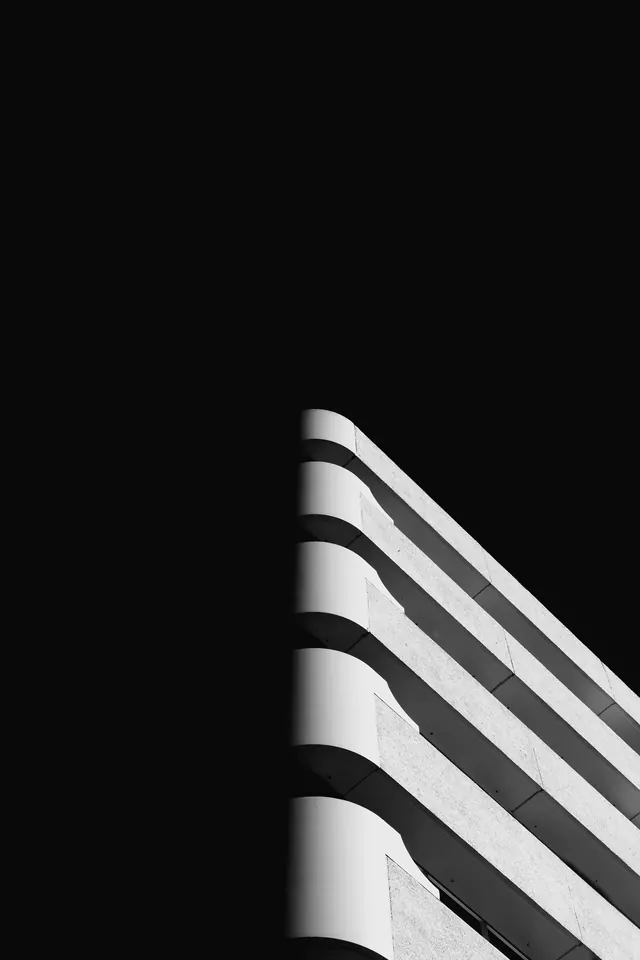 Abstract Architectural Curves, minimal, monochrome, monochrome