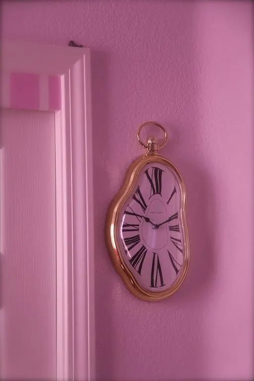 Pink Pocket Watch Mockup, minimal, 3d-render, pastel