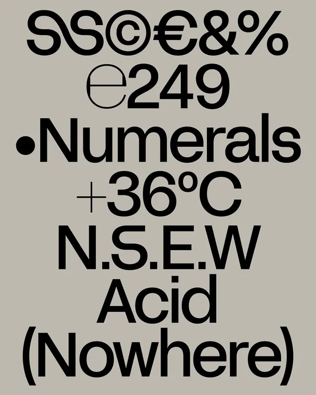 Typography and Symbolism Composition, minimal, brutalist, high-contrast