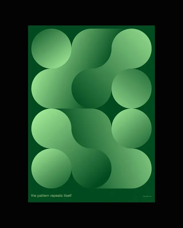 Organic Green Abstract Graphic, minimal, organic, cool