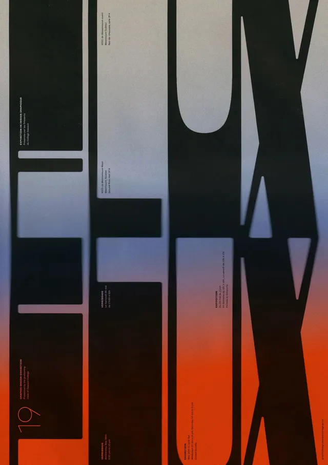 Abstract Typographic Composition, swiss, brutalist, dark