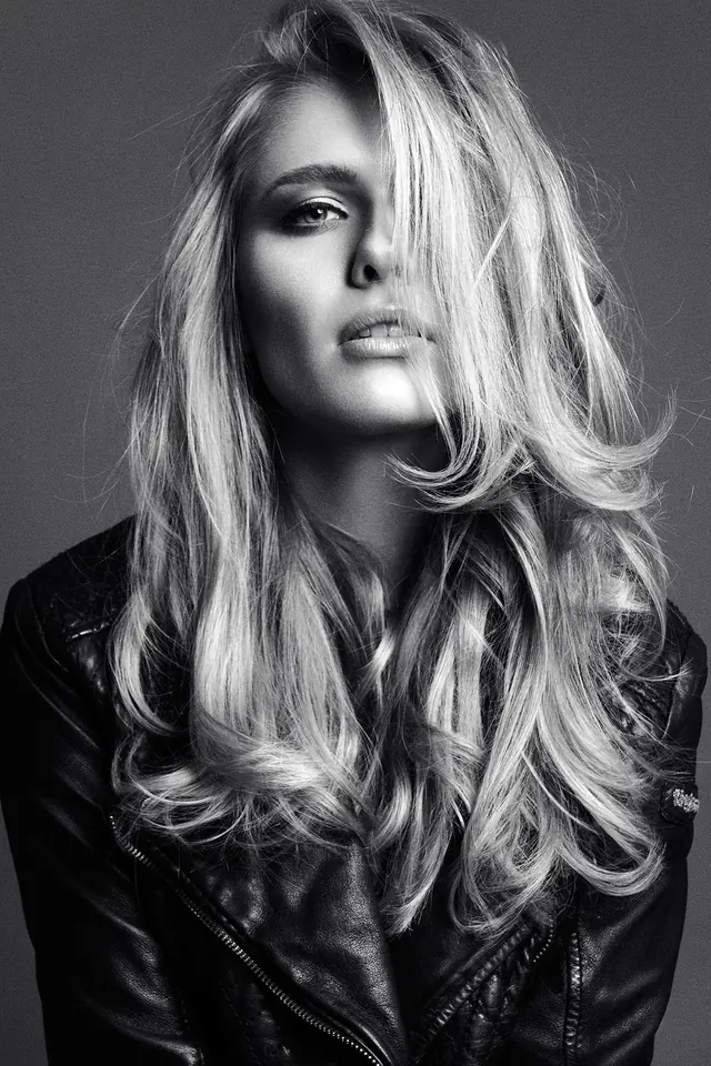 Monochrome Portrait of a Woman with Long Hair, monochrome, luxury, monochrome