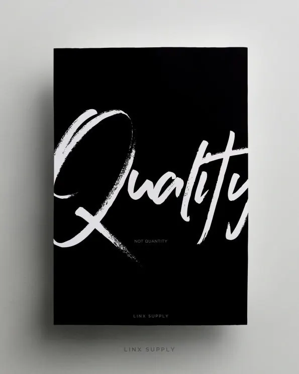 Quality Wordmark Design, minimal, dark-mode, monochrome