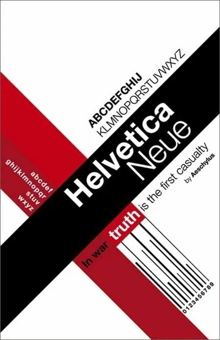 Helvetica Neue Type Specimen, swiss, minimal, high-contrast