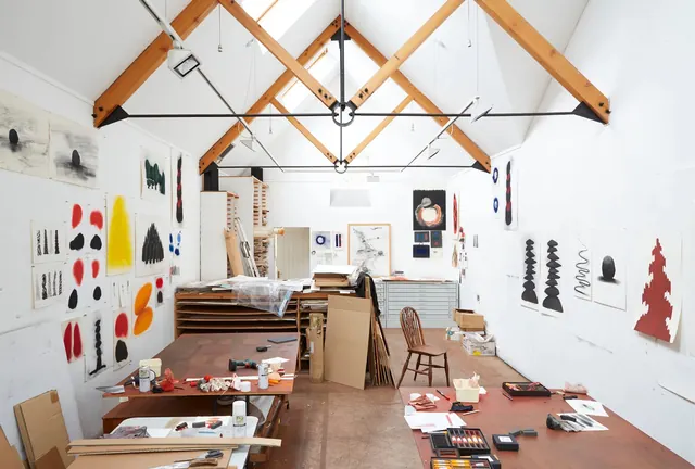 Creative Studio Workspace Mockup, minimal, organic, light