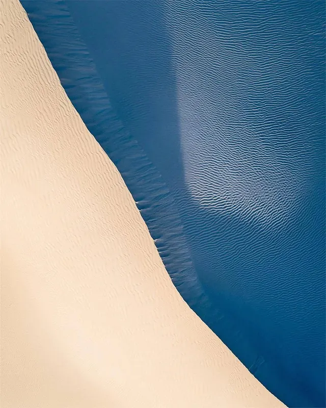 Blue and Beige Abstract Texture, minimal, geometric, vibrant