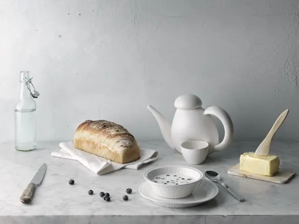 Minimalist Breakfast Still Life, minimal, photographic, light